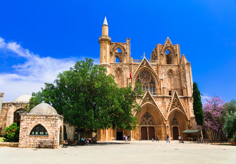 landmarks cyprus lala mustafa pasha mosque st nicholas cathedral ancient famagusta town