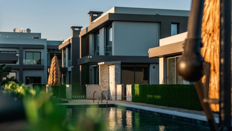 Luxury modern villas with pool at Richmond Park in Iskele, North Cyprus by Dashad Group.