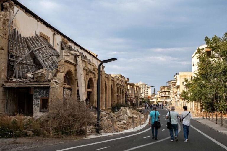 Abandoned hotels and streets in Varosha, the partially reopened ghost town of Famagusta.